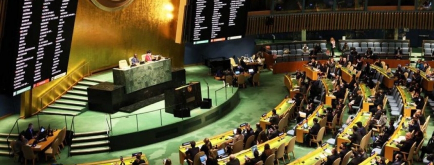 Valné shromáždění OSN schvaluje