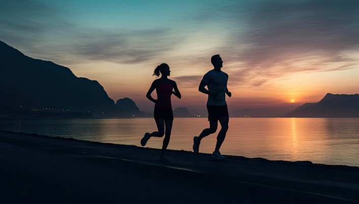 running_evening